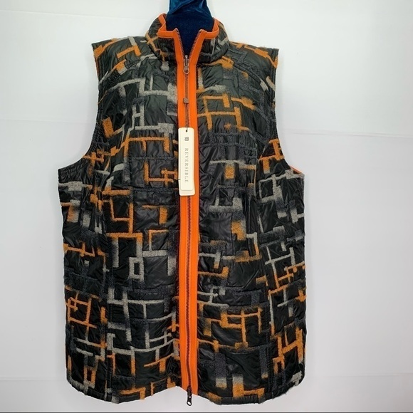 Spanner Vest Womens 20W Plus Size Reversible NWT Grey Tangerine Black - Picture 2 of 12